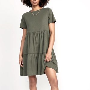 Old Navy - Tiered Mini Swing T-Shirt Dress